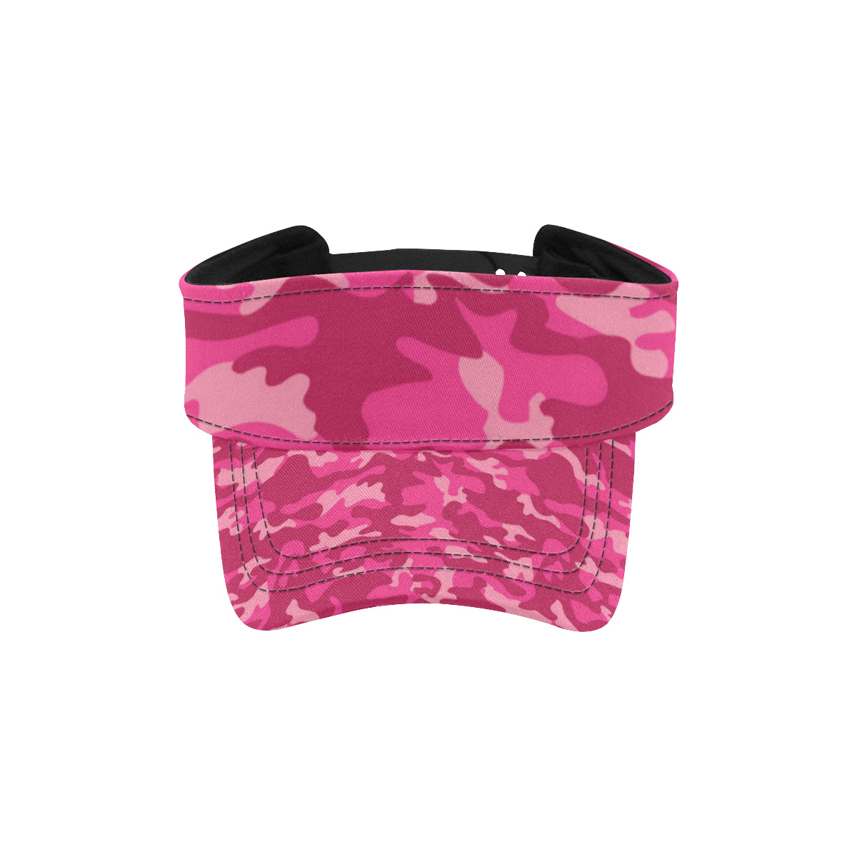 Camo Pink Pattern Print Design 01 Unisex Sun Visor