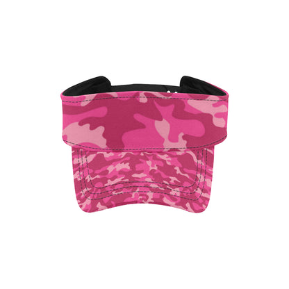 Camo Pink Pattern Print Design 01 Unisex Sun Visor