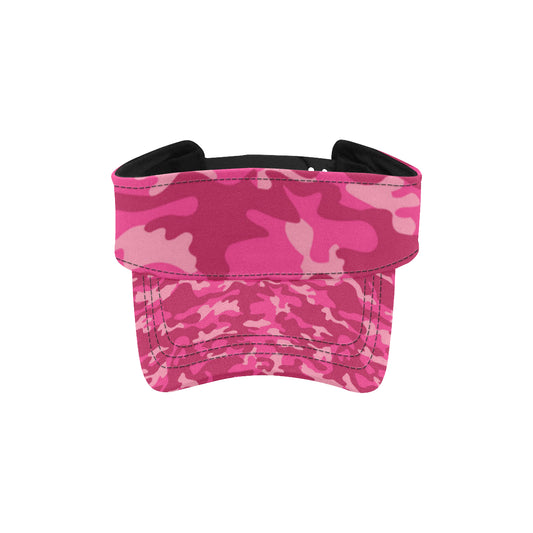 Camo Pink Pattern Print Design 01 Unisex Sun Visor
