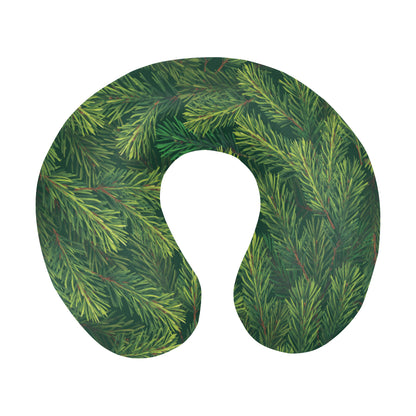 Christmas Tree Pattern Print Design 02 U-Shaped Travel Neck Pillow