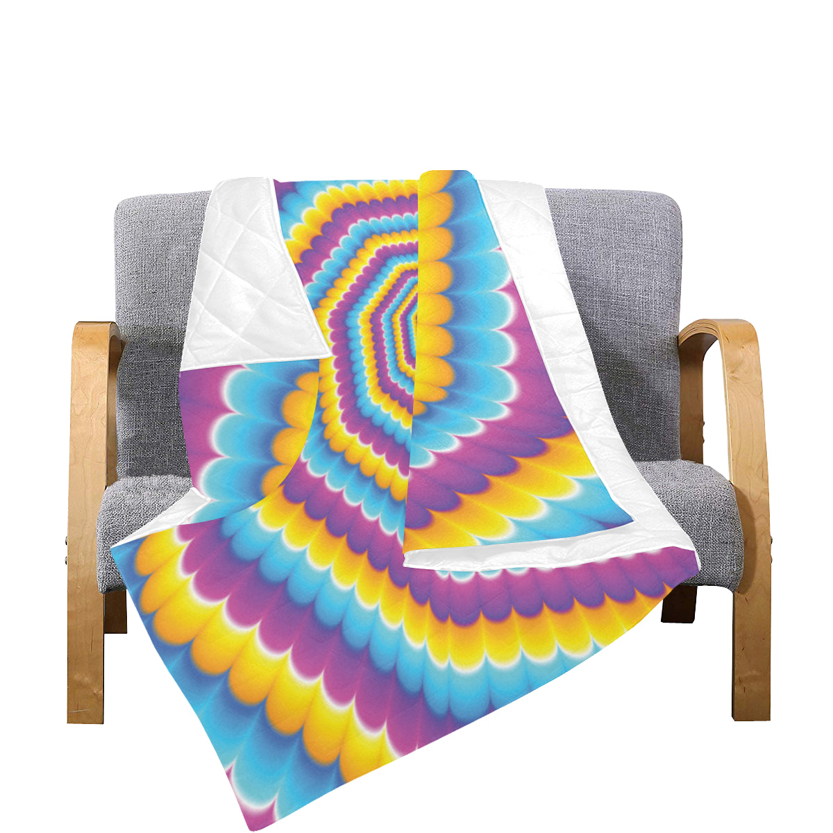 Optical illusion Pattern Print Design A04 Premium Quilt