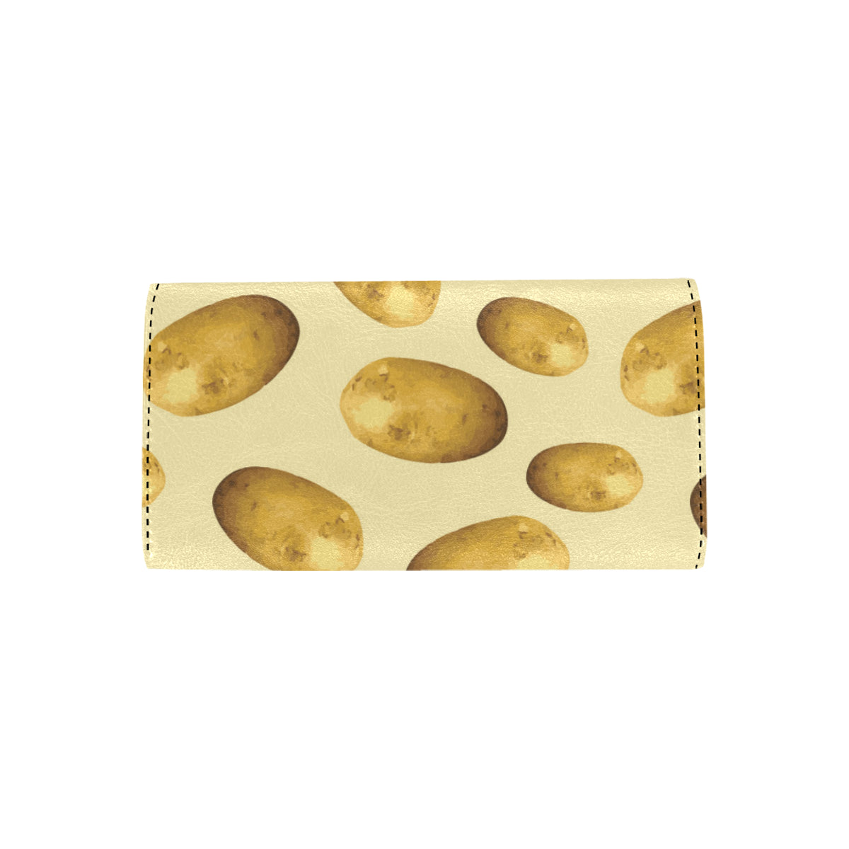 Potato Pattern Print Design A01 Women's Trifold Wallet