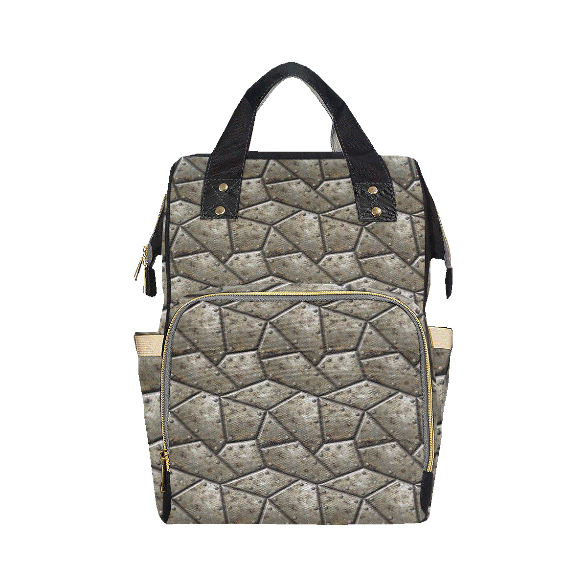 Armor Pattern Print Design 01 Diaper Bag Backpack