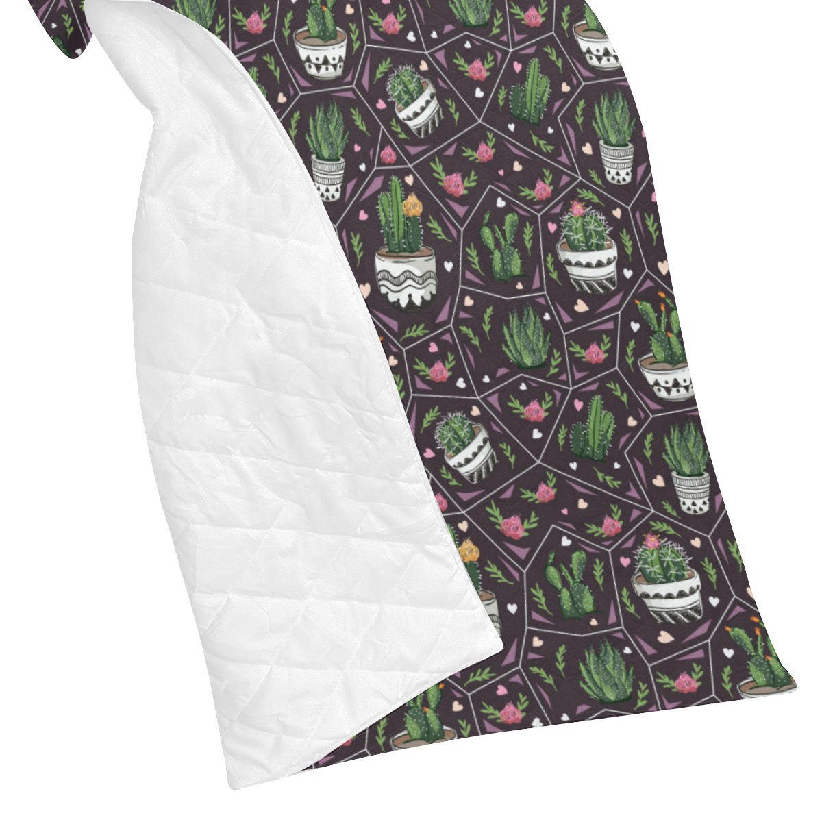 Cactus Pattern Print Design 03 Premium Quilt