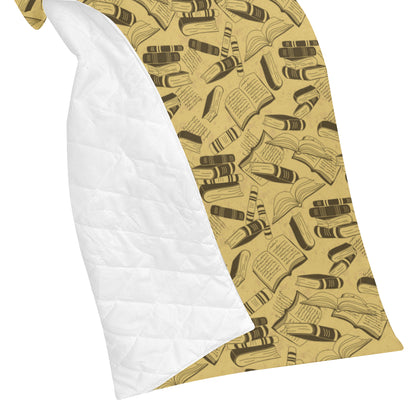 Book Pattern Print Design 02 Premium Quilt