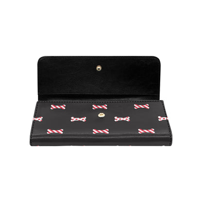 Dog Bone Pattern Print Design 04 Women's Trifold Wallet