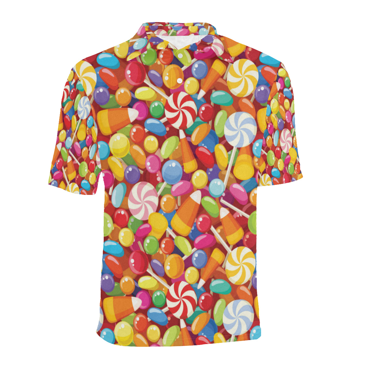 Candy Pattern Print Design 02 Men Polo Shirt