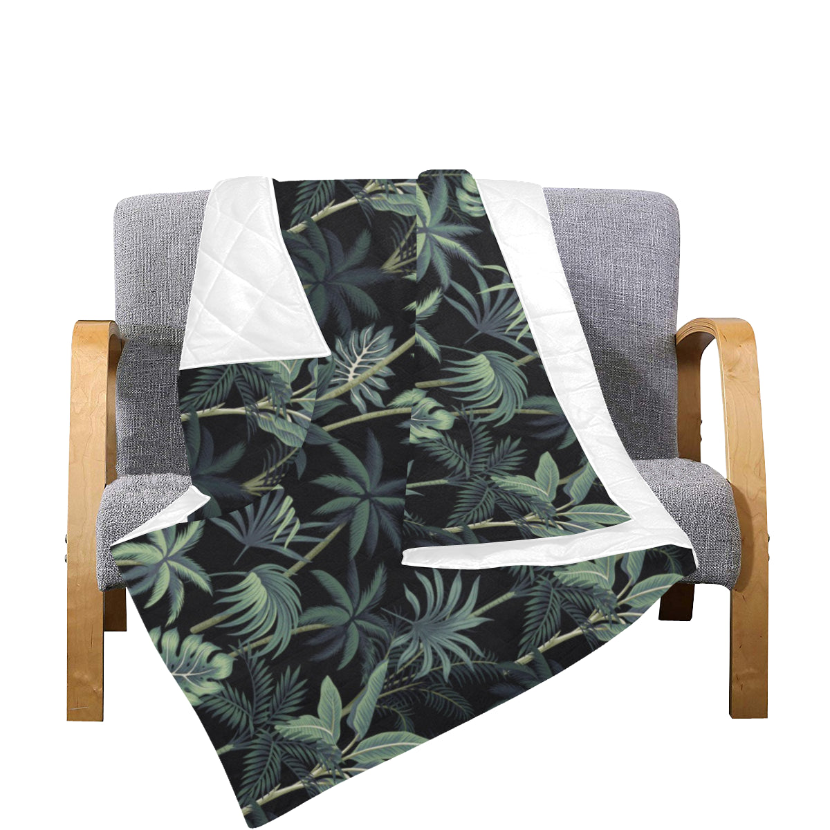 Rainforest Pattern Print Design RF02 Premium Quilt