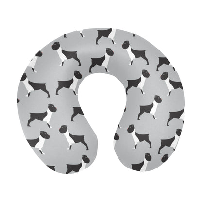 Boxers Pattern Print Design 01 U-Shaped Travel Neck Pillow