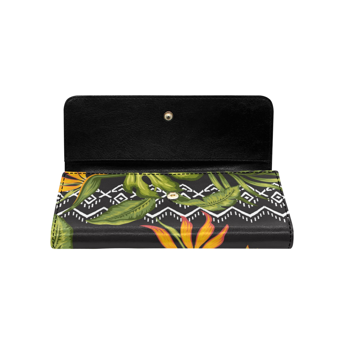 Bird Of Paradise Pattern Print Design BOP07 Women's Trifold Wallet