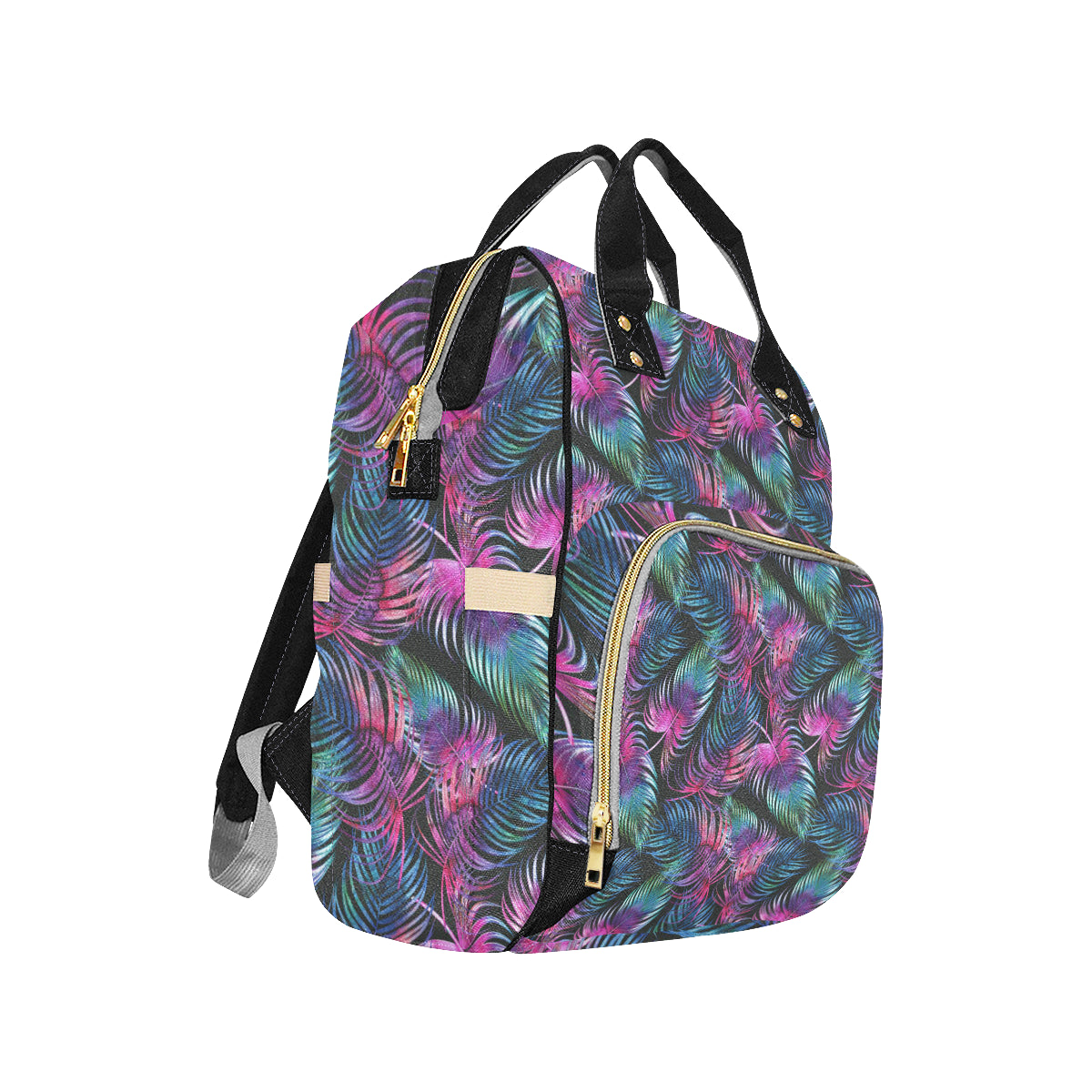 Palm Leaves Pattern Print Design PL010 Diaper Bag Backpack