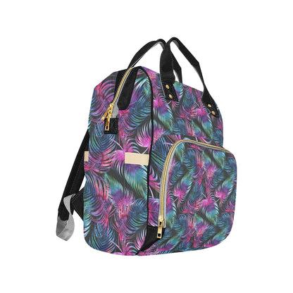 Palm Leaves Pattern Print Design PL010 Diaper Bag Backpack