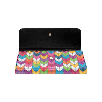 Knit Pattern Print Design 01 Women's Trifold Wallet