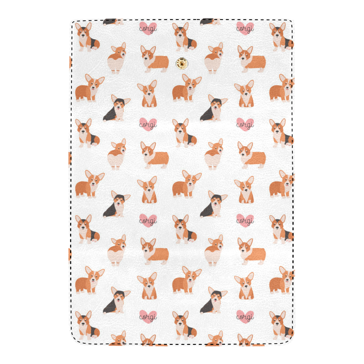 Cardigan Welsh Corgis Pattern Print Design 02 Women's Trifold Wallet