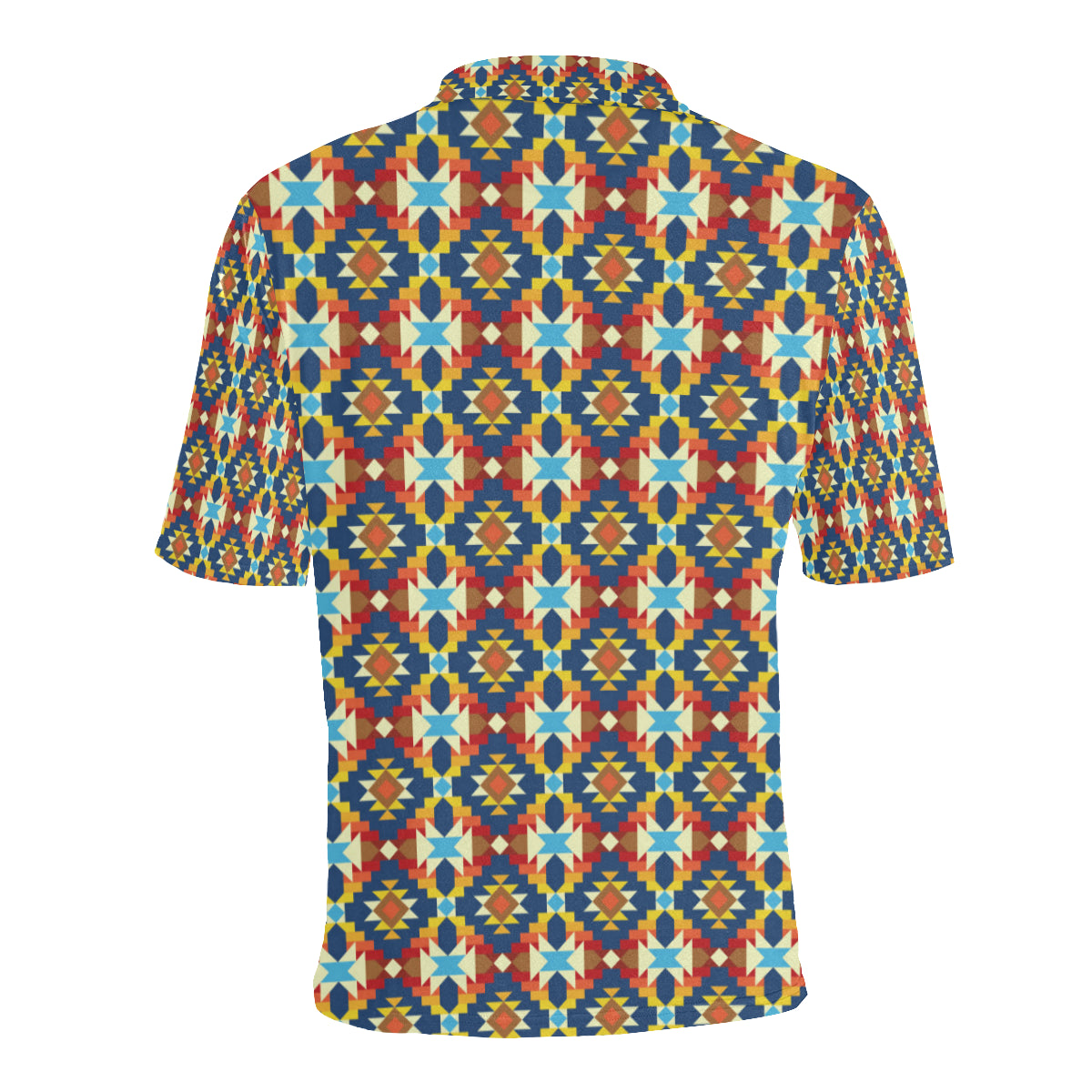 Aztec Pattern Print Design 01 Men Polo Shirt