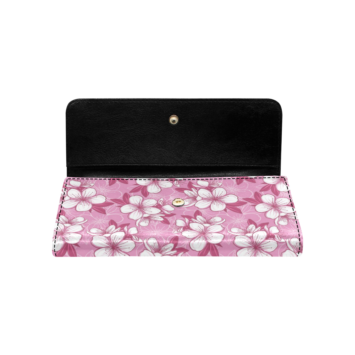 Cherry Blossom Pattern Print Design CB02 Women's Trifold Wallet