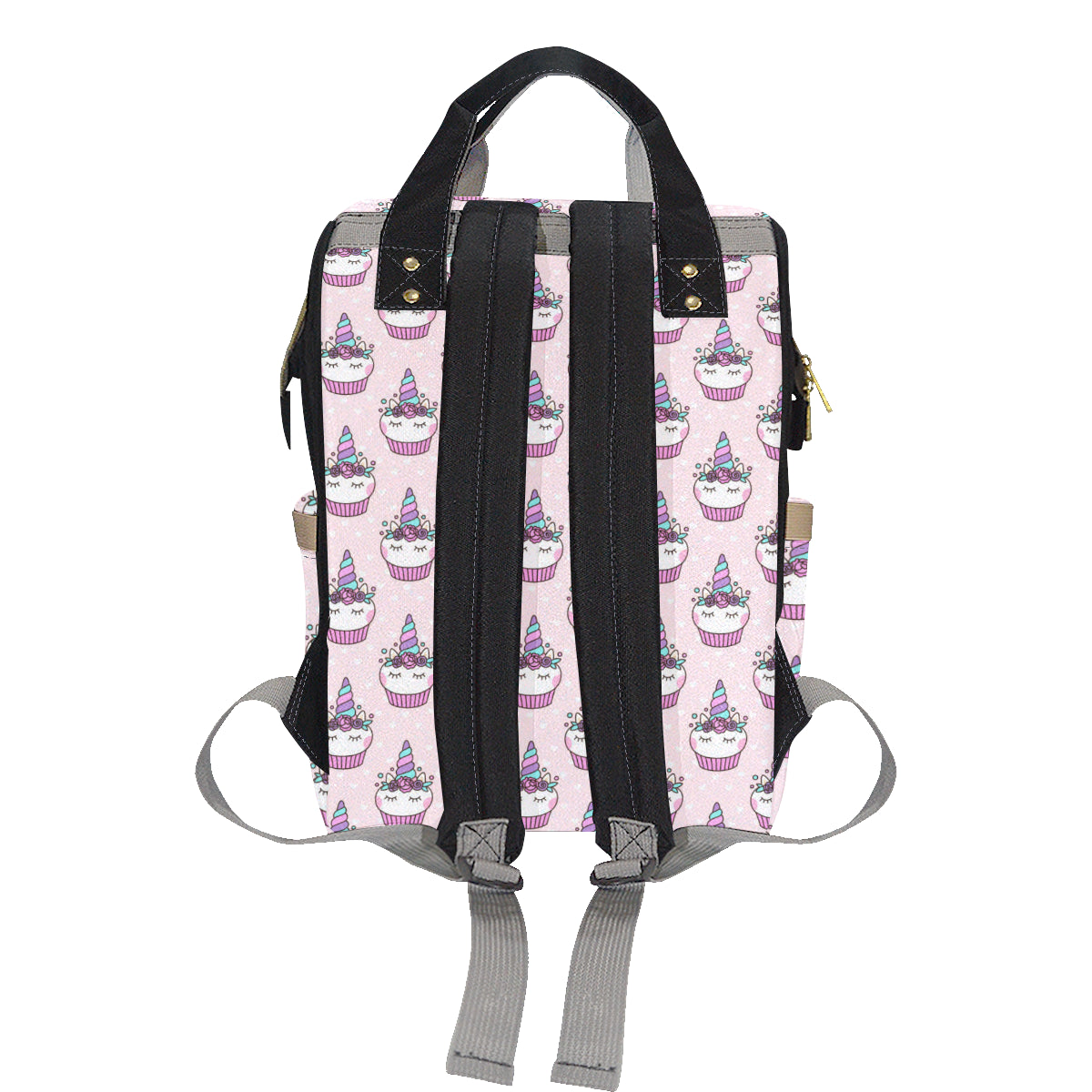 Cupcakes Unicorn Print Pattern Diaper Bag Backpack