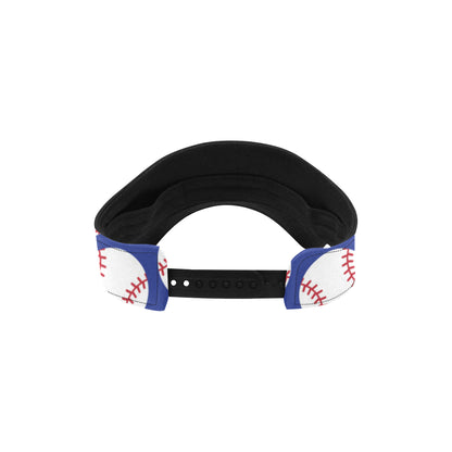 Baseball Blue Background Unisex Sun Visor