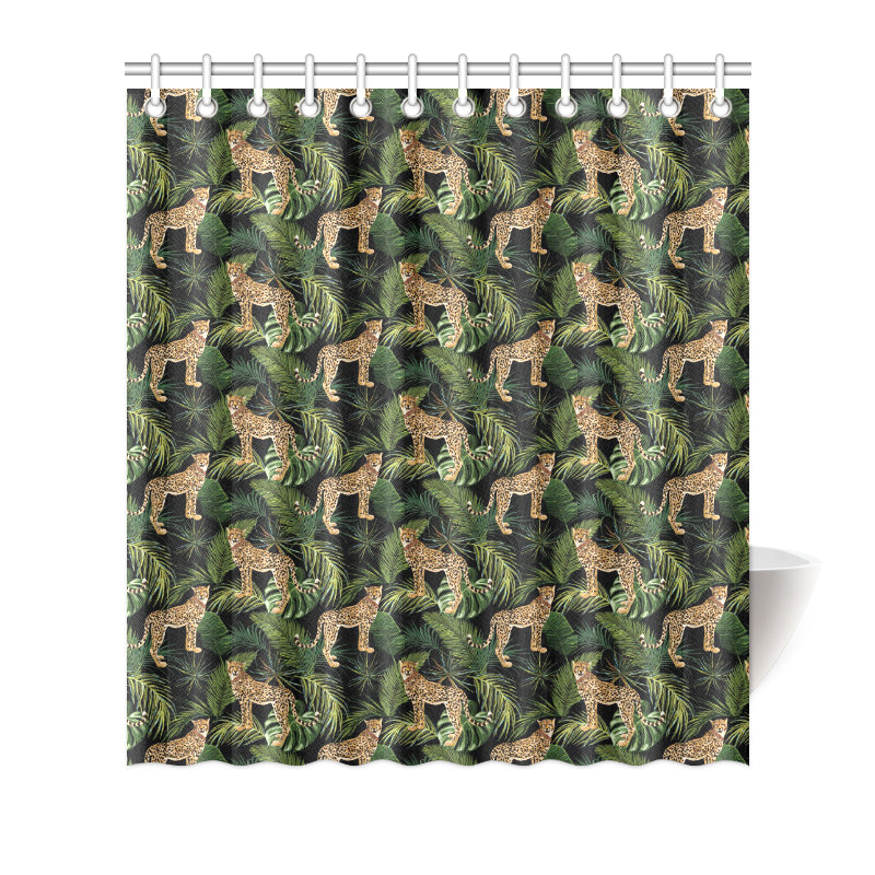 Cheetah Pattern Print Design 05 Shower Curtain