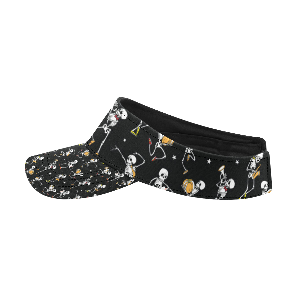 Skeleton Dance Print Unisex Sun Visor