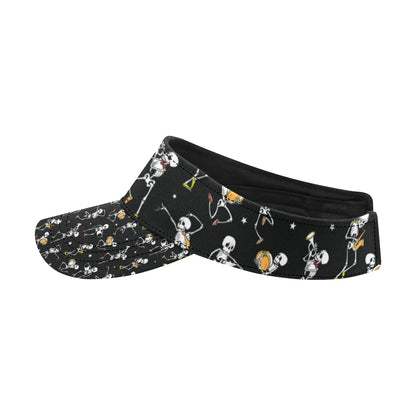 Skeleton Dance Print Unisex Sun Visor