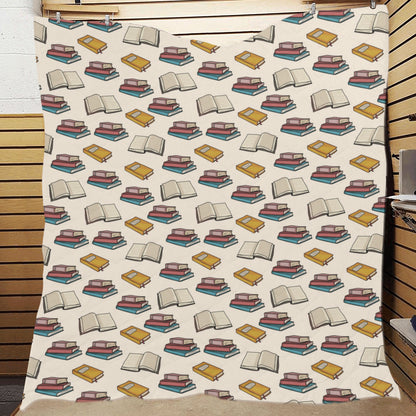 Book Pattern Print Design 04 Premium Quilt