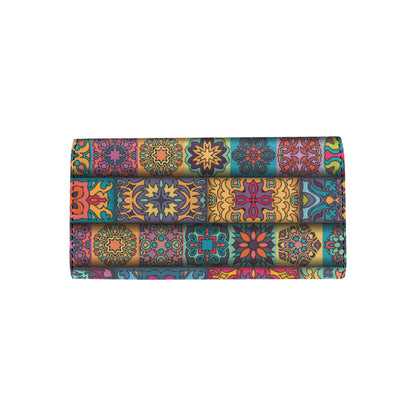 Mandala Style Design Print Women's Trifold Wallet