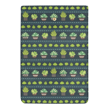 Cactus Pattern Print Design 07 Women's Trifold Wallet