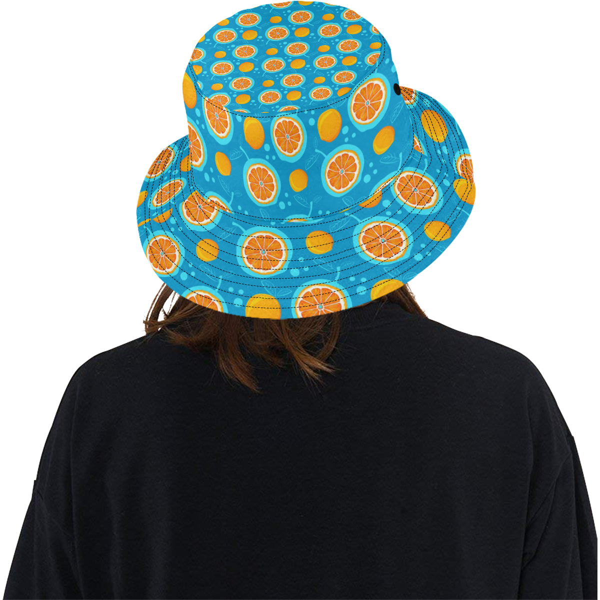 Grapefruit Pattern Print Design GF03 Unisex Bucket Hat