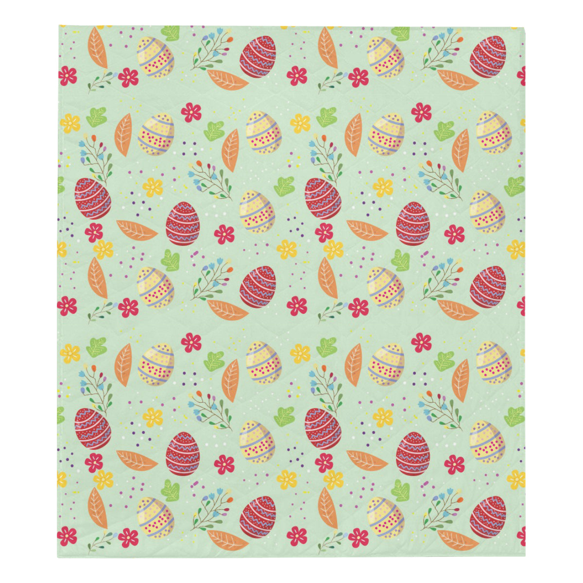 Easter Eggs Pattern Print Design RB07 Premium Quilt