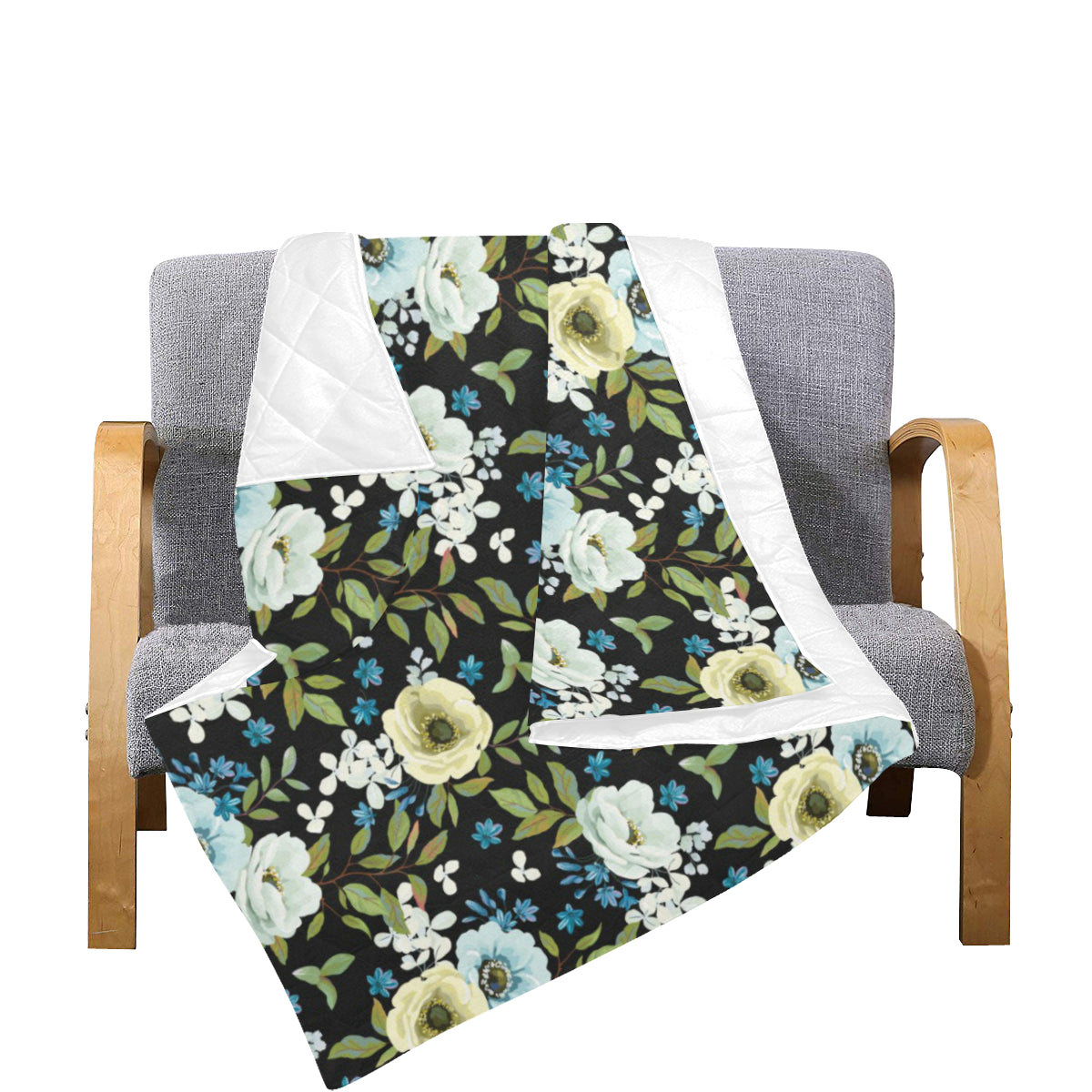 Anemone Pattern Print Design AM03 Premium Quilt