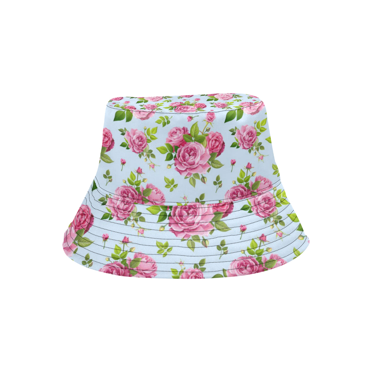 Rose Pink Pattern Print Design RO08 Unisex Bucket Hat