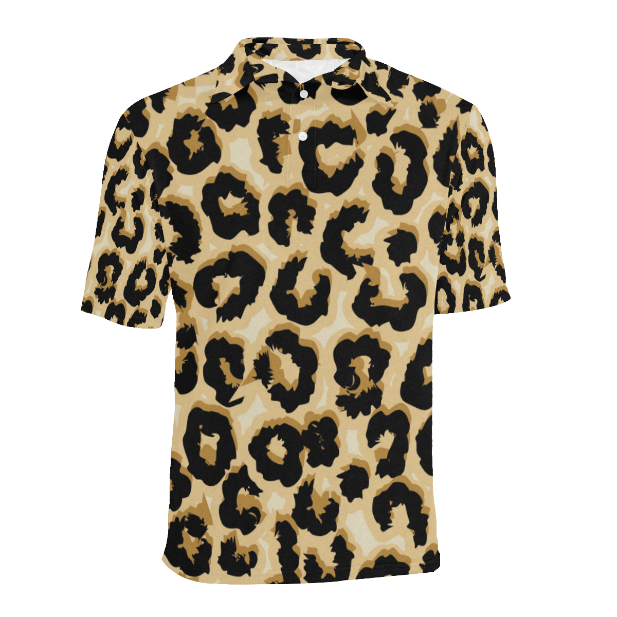 Jaguar Skin Pattern Print Design 02 Men Polo Shirt