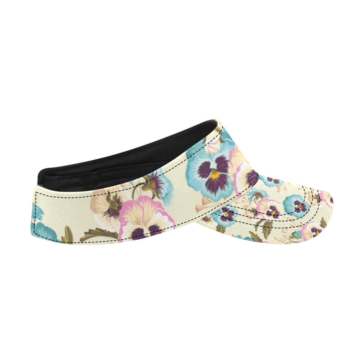 Pansy Pattern Print Design A02 Unisex Sun Visor