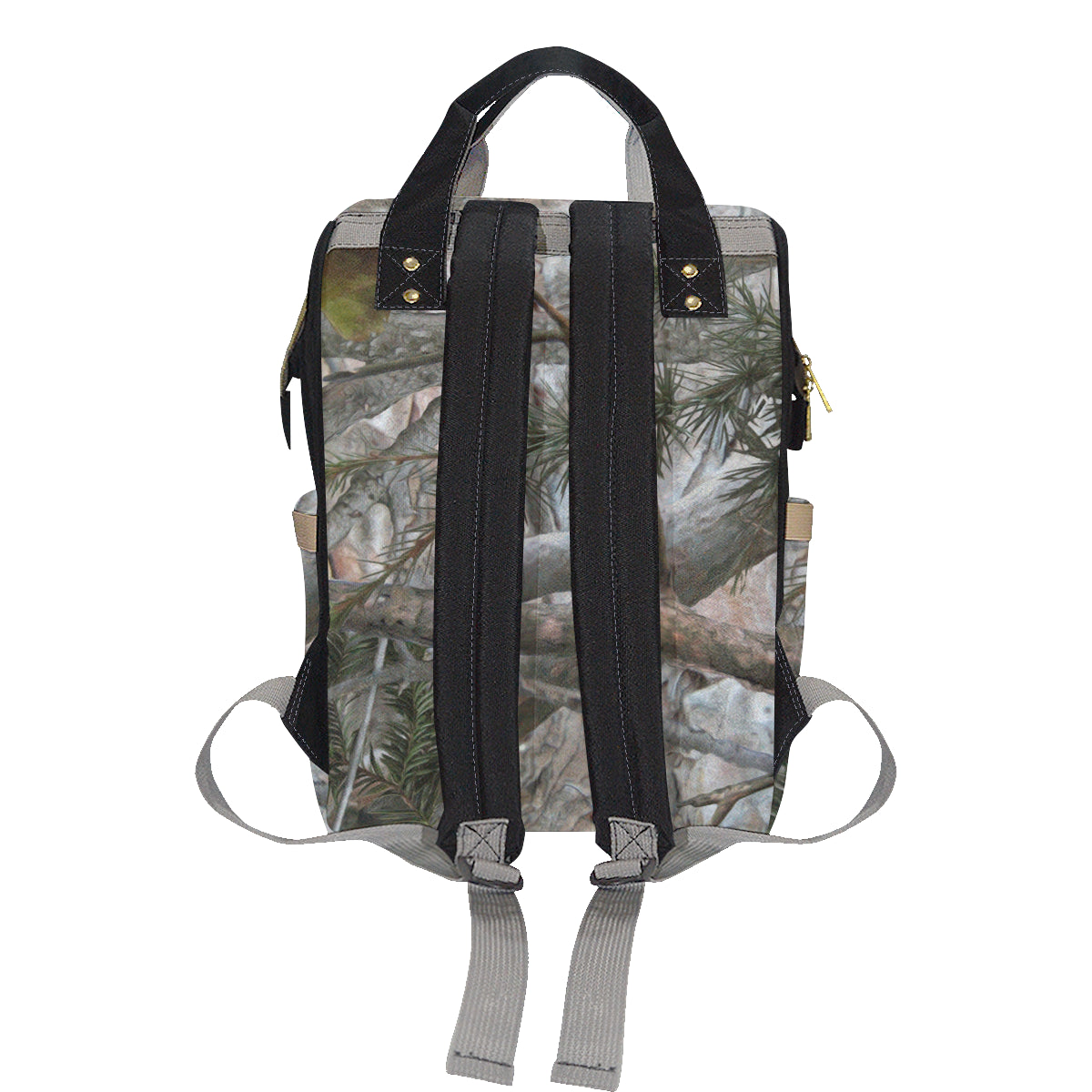 Camo Realistic Tree Forest Pattern Diaper Bag Backpack