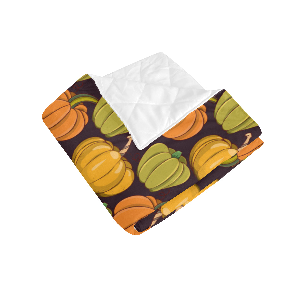 Pumpkin Pattern Print Design A01 Premium Quilt