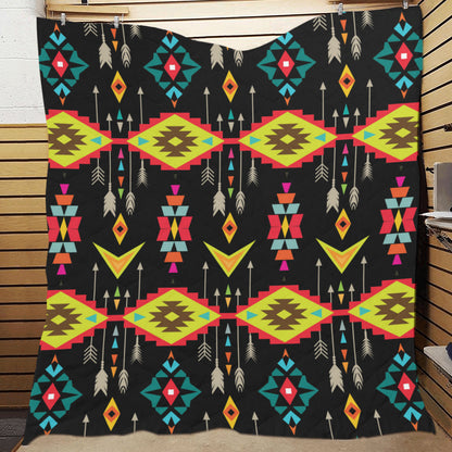 Native Pattern Print Design A05 Premium Quilt