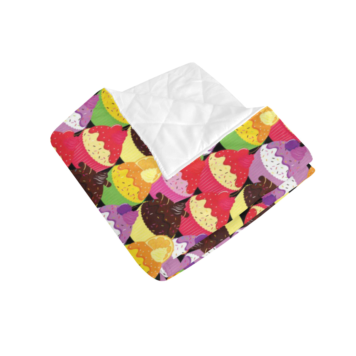 Cupcake Pattern Print Design CP02 Premium Quilt