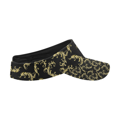 Baroque Golden Pattern Print Design 01 Unisex Sun Visor