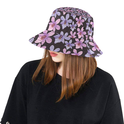 Orchid Pattern Print Design OR08 Unisex Bucket Hat
