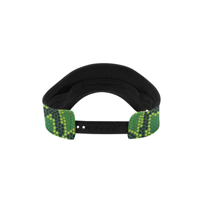 Python Green Pattern Print Design A01 Unisex Sun Visor
