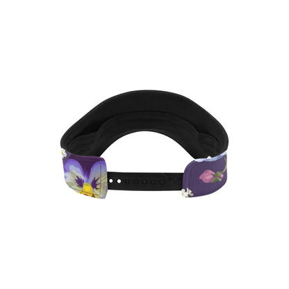 Pansy Pattern Print Design PS02 Unisex Sun Visor