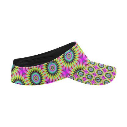 Optical illusion Flower Rainbow Style Unisex Sun Visor