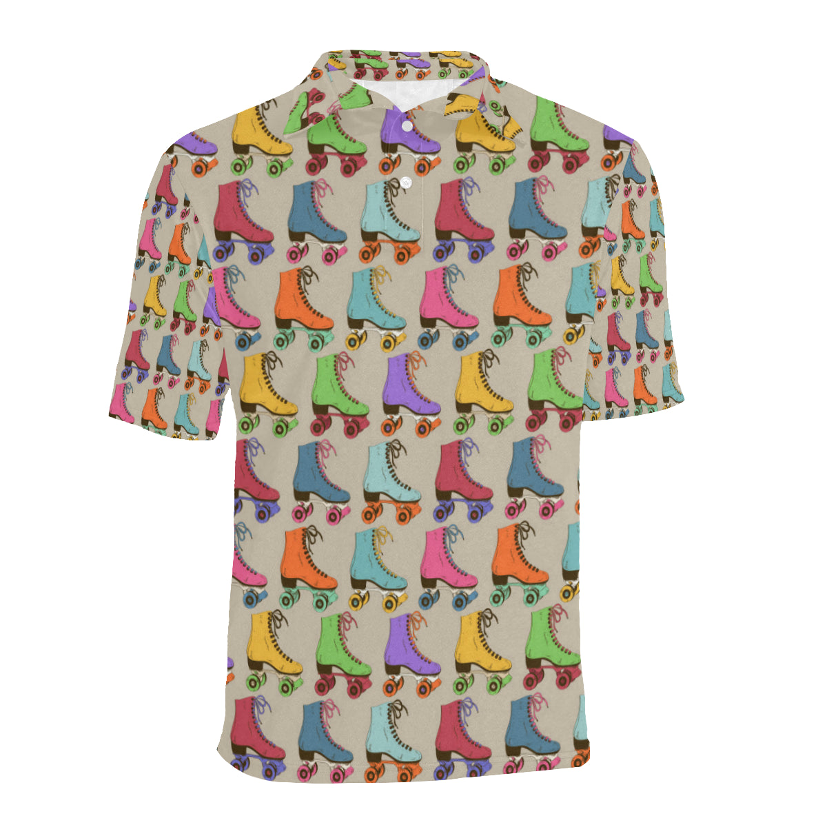 Roller skate Pattern Print Design A01 Men Polo Shirt