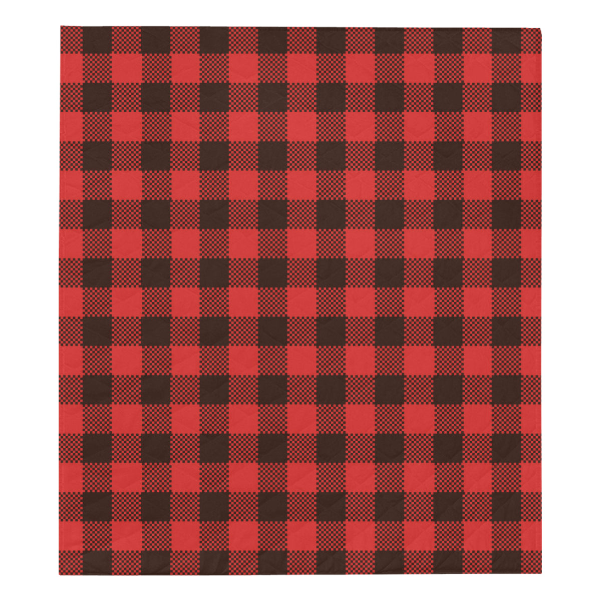 Buffalo check Red Pattern Print Design 05 Premium Quilt
