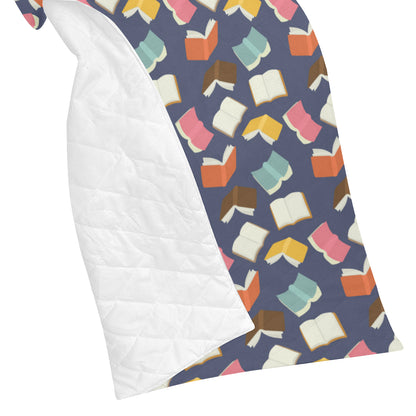 Book Pattern Print Design 01 Premium Quilt