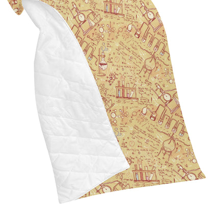 Chemical Pattern Print Design 01 Premium Quilt