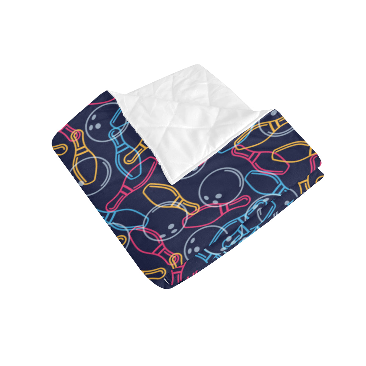 Bowling Pattern Print Design 07 Premium Quilt