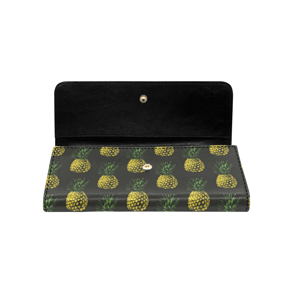 Gold Pineapple Women's Trifold Wallet