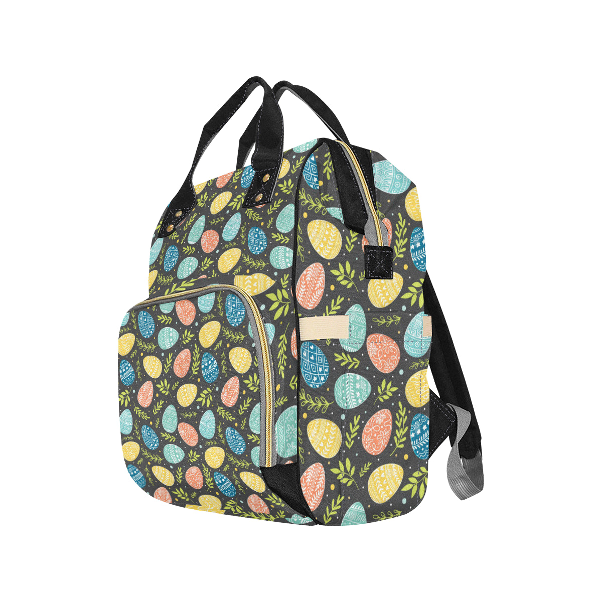 Easter Eggs Pattern Print Design RB01 Diaper Bag Backpack
